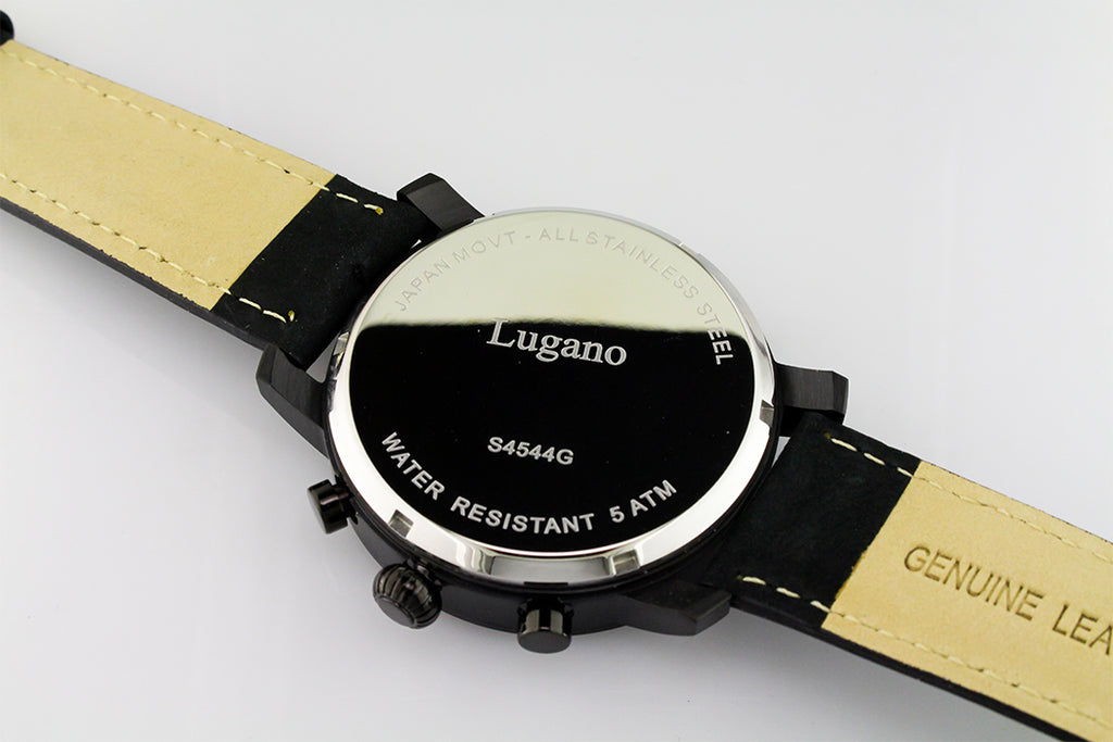 The Moderno - Chrono (Black/Black) - Tempo Di Lugano Watches