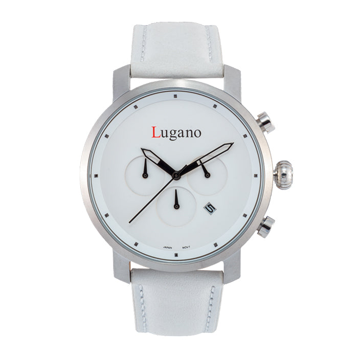 The Moderno - Chrono (White/White) - Tempo Di Lugano Watches