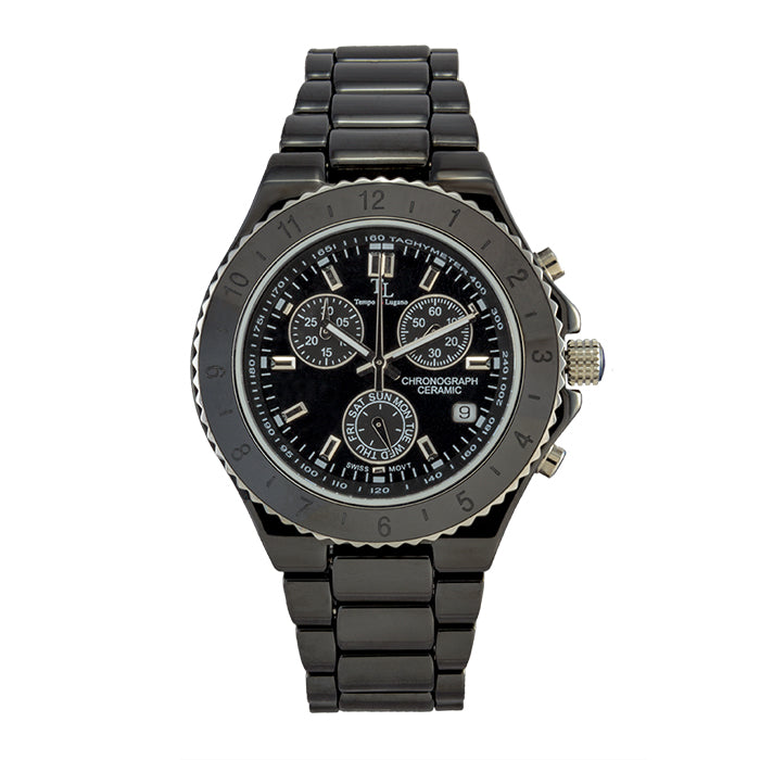 Wrist Watches Tempo Mens Watches Prices The Royal Chrono (Black