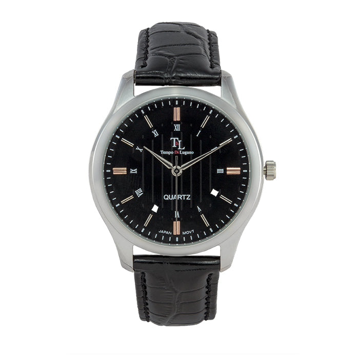 The Marker - (Silver/Black) - Tempo Di Lugano Watches